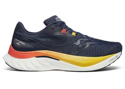 Pre-owned Saucony Men's  Endorphin Speed 4 Sneakers In Navy Blue/spice In Multi