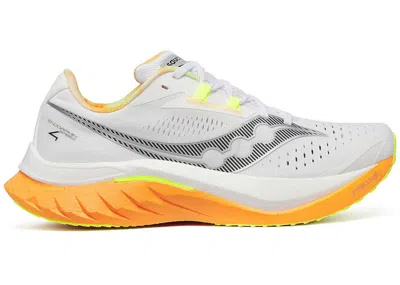 Pre-owned Saucony Men's  Endorphin Speed 4 Sneakers In White/peel