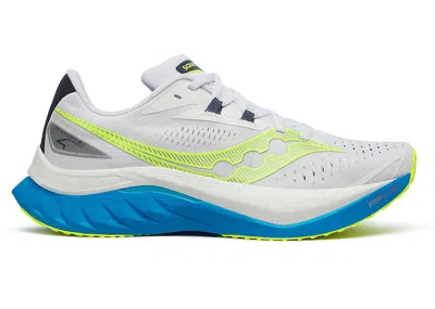 Pre-owned Saucony Men's  Endorphin Speed 4 Sneakers In White/viziblue