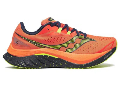 Pre-owned Saucony Men's  Endorphin Speed 4 Solar Sneakers In Pepper/navy Blue