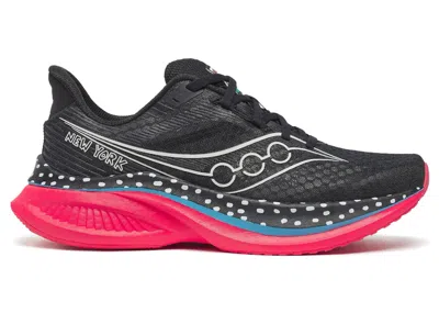 Pre-owned Saucony Men's  Endorphin Speed 5 Keith Haring Nyc Marathon Sneakers In Black/red In Multi