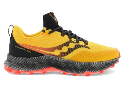 Pre-owned Saucony Men's  Endorphin Trail Sneakers In Vizigold/vizired/yellow