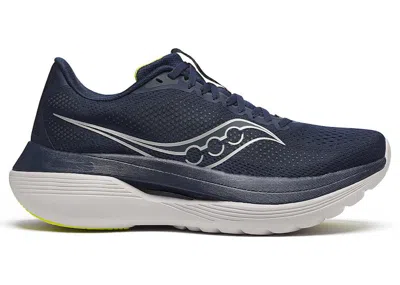 Pre-owned Saucony Men's  Endorphin Trainer Sneakers In Navy Blue/primrose