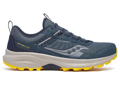 Pre-owned Saucony Men's  Excursion Tr17 Sneakers In Dusk/pollen