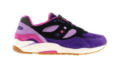 Pre-owned Saucony Men's  G9 Shadow 6 Feature The Barney Sneakers In Purple/black In Multi