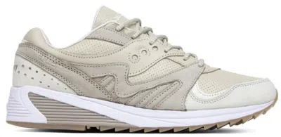 Pre-owned Saucony Men's  Grid 8000 Desert Sneakers In Sand/white