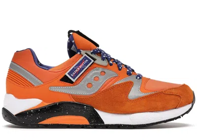 Pre-owned Saucony Men's  Grid 9000 Extra Butter Aces Sneakers In Orange/blue
