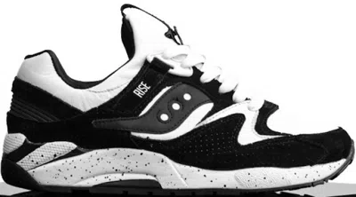 Pre-owned Saucony Men's  Grid 9000 Rise Keys Open Doors Sneakers In Black/white