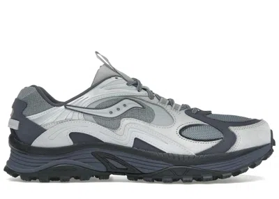 Pre-owned Saucony Men's  Grid Aura X Pack Sneakers In Grey/silver In Gray