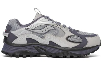 Pre-owned Saucony Men's  Grid Aura X Pack Sneakers In Grey/silver