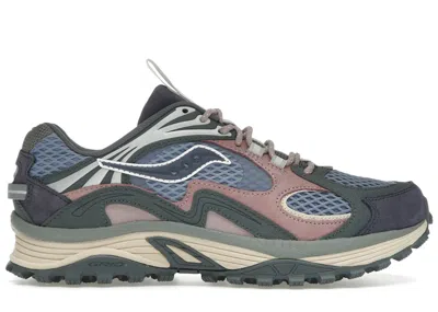 Pre-owned Saucony Men's  Grid Aura X Sneakers In Blue