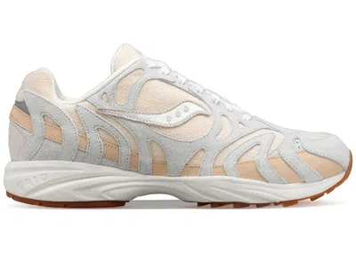 Pre-owned Saucony Men's  Grid Azura 2000 Blank Canvas Sneakers In Undyed/beige