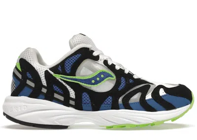 Pre-owned Saucony Men's  Grid Azura 2000 Og (2020) Sneakers In White/blue/lime