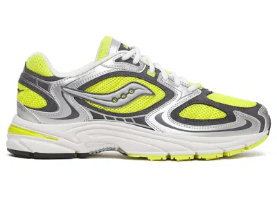Pre-owned Saucony Men's  Grid Jazz 9 Sneakers In Yellow/silver In Multi