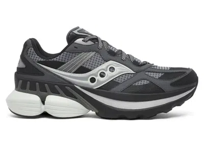Pre-owned Saucony Men's  Grid Nxt Sneakers In Dark Grey/silver In Multi