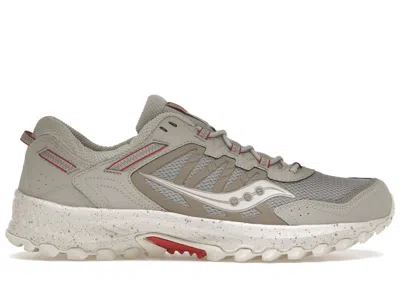 Pre-owned Saucony Men's  Grid Peak Sneakers In Grey/red