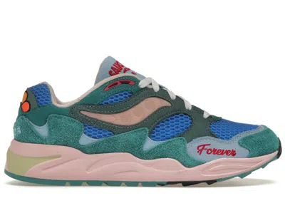 Pre-owned Saucony Men's  Grid Shadow 2 Jae Tips What's The Occasion? Wear To A Date Sneakers In Blue