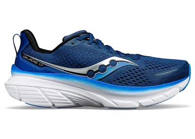 Pre-owned Saucony Men's  Guide 17 Sneakers In Navy Blue/cobalt Blue