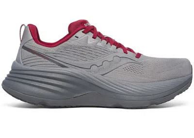 Pre-owned Saucony Men's  Hurricane 24 Red Sneakers In Cloud/carbon