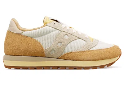 Pre-owned Saucony Men's  Jazz 81 Colour Plus Companie Sneakers In White/tan/gum In Multi
