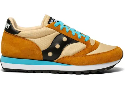 Pre-owned Saucony Men's  Jazz 81 Sneakers In Brown/black/teal In Multi