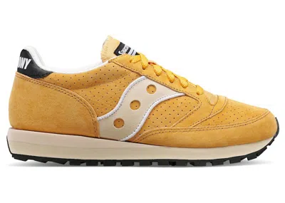 Pre-owned Saucony Men's  Jazz 81 Suede Sneakers In Mustard/grey