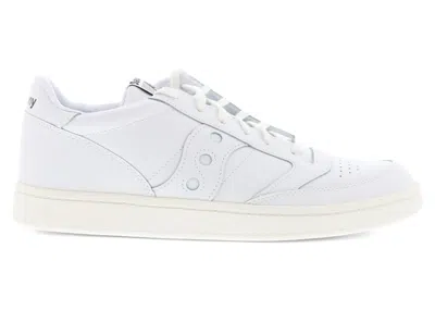 Pre-owned Saucony Men's  Jazz Court Pu Triple Sneakers In White