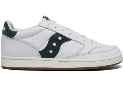 Pre-owned Saucony Men's  Jazz Court Sneakers In White/green In Multi