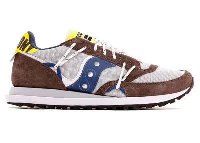 Pre-owned Saucony Men's  Jazz Dst Abstract Collection Sneakers In Grey/navy Blue