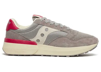 Pre-owned Saucony Men's  Jazz Nxt Premium Sneakers In Grey/salsa