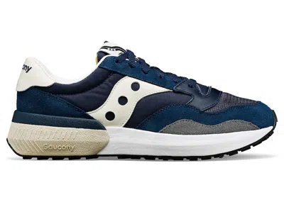 Pre-owned Saucony Men's  Jazz Nxt Sneakers In Navy Blue/cream In Multi