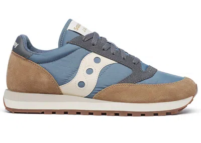 Pre-owned Saucony Men's  Jazz Original Sneakers In Blue/beige In Multi