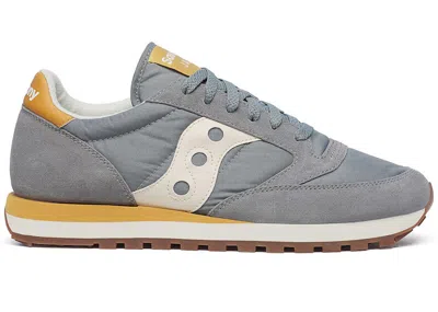 Pre-owned Saucony Men's  Jazz Original Sneakers In Grey/cream In Multi
