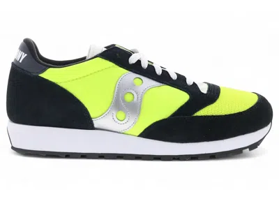 Pre-owned Saucony Men's  Jazz Original Sneakers In Neon/black/silver