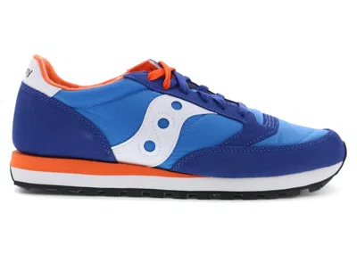 Pre-owned Saucony Men's  Jazz Original Sneakers In Sky Blue/orange