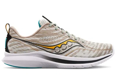 Pre-owned Saucony Men's  Kinvara 13 Composite Sneakers In Beige/black/gold