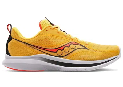 Pre-owned Saucony Men's  Kinvara 13 Vizi Gold Vizi Red Sneakers In Vizigold/vizired In Multi