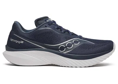 Pre-owned Saucony Men's  Kinvara 15 Sneakers In Navy Blue/silver In Multi
