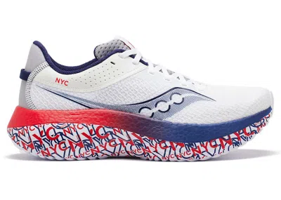 Pre-owned Saucony Men's  Kinvara Pro Nyc Sneakers In Blue/red