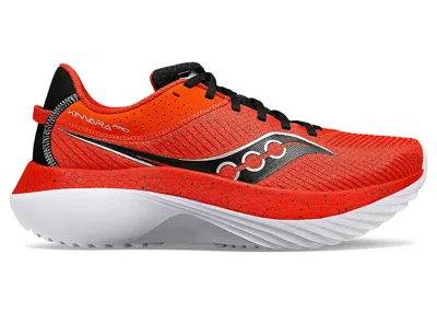 Pre-owned Saucony Men's  Kinvara Pro Sneakers In Infrared/black In Multi