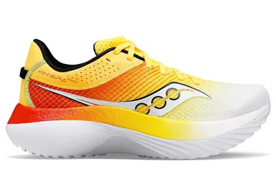 Pre-owned Saucony Men's  Kinvara Pro Sneakers In Vizigold/infrared