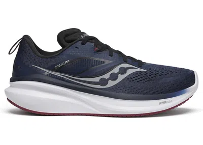 Pre-owned Saucony Men's  Omni 22 Sneakers In Navy Blue/currant In Multi