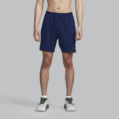 Saucony Men's  Outpace 7" Short Navy In Blue