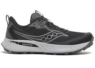 Pre-owned Saucony Men's  Peregrine 15 Sneakers In Black/shadow