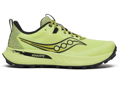 Pre-owned Saucony Men's  Peregrine 15 Sneakers In Sunny/black