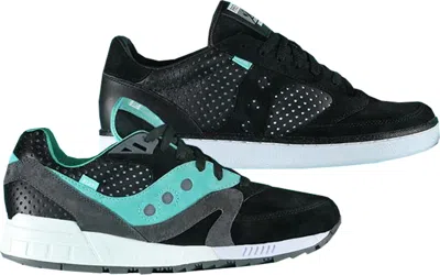Pre-owned Saucony Men's  Premier Work Play Pack Sneakers In Black/grey/seafoam