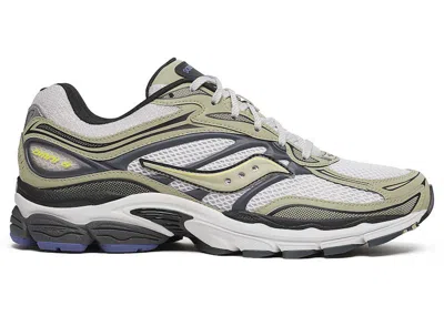 Pre-owned Saucony Men's  Progrid Omni 9 Metallic Sneakers In White/gold