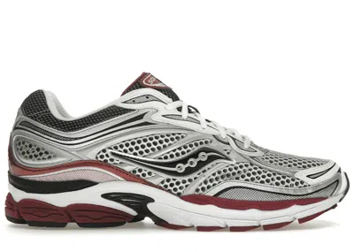 Pre-owned Saucony Men's  Progrid Omni 9 Og Sneakers In White/silver/red In Multi