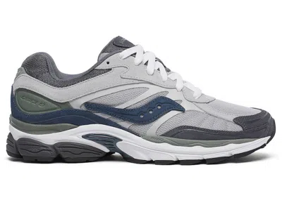 Pre-owned Saucony Men's  Progrid Omni 9 Premium Navy Sneakers In Grey/agave