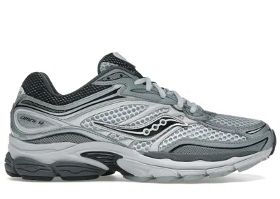 Pre-owned Saucony Men's  Progrid Omni 9 Sneakers In Microchip In Gray
